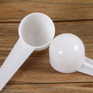 Cuillère <span class=keywords><strong>doseuse</strong></span> ronde en plastique PP blanc de qualité alimentaire 5g 9ml pour thé, lait en poudre, <span class=keywords><strong>café</strong></span> - Product Image 3
