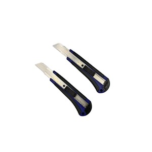 Utility Knife 18mm Stainless Steel Blade Blue Plastic Handle Office Supply Tool For Paper Cutting And Unpacking - Product Image 5