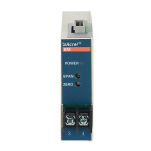Acrel Current Signal Isolator BM-AI/S DIN Rail Mount 0-5A Input 4-20mA Output - Product Image 2