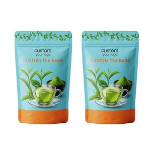 Bolsas de Mylar para Té con Cierre, Aptas para Alimentos, Marca Privada, Base Vertical, Resistentes a la Humedad, OEM para Tés Especiales, Diseño sin Polvo, Ajustables - Product Image 1