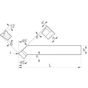 FERVI - BRAS410316RP Herramienta con punta de carburo para desbaste exterior-EAN 8012667007492 ABRASIVOS TASADOS Y BARRAS - Product Image 1