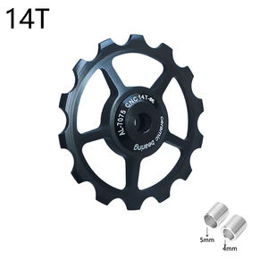 14T pour vélos de route en alliage d'aluminium de haute qualité léger <span class=keywords><strong>Jockey</strong></span> dérailleur poulie <span class=keywords><strong>roue</strong></span> avant arrière Railer <span class=keywords><strong>manivelle</strong></span> pédalier - Product Image 2