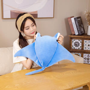 Hot Manta Pluche Speelgoed Schattige Rustgevende Ray Skate Pijlstaartrog Vis Knuffel Dier Poppen Zwemdieren <span class=keywords><strong>Aquarium</strong></span> Mascottes Kussens - Product Image 4
