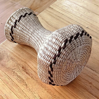 Vase à fleurs séchées en jonc de mer tressé fait main, vase de table en fibre de paille naturelle, décoration bohème pour la maison, vente en gros OEM, vase tressé