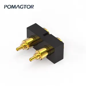 Fast Delivery High Class Precision Oem Odm Customized Service 2 Pogo Pin Magnetic Connector