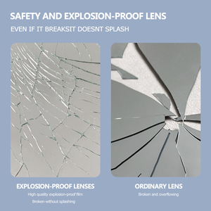 <span class=keywords><strong>PS</strong></span> MDF กรอบไฟ LED เซ็นเซอร์สัมผัสสวิทช์ห้องน้ํา Backlit โบราณกระจก LED วินเทจ - Product Image 6