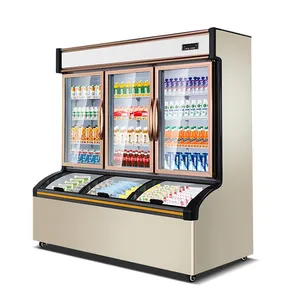 Kleiner Supermarkt Gelato Eis Kühlschrank Vitrine Zum Verkauf Kommerzielle vertikale Anzeige Kühlschrank
