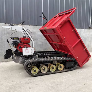 Хит продаж, высококачественный Мини-транспортер, мини-гусеничный самосвал, бензиновый мощный 500 кг, небольшой самосвал - Product Image 1