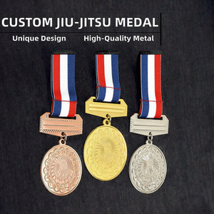 Medalla de Metal Chapada en Oro 3D Personalizada, Pirámide de Jiu-Jitsu Brasileño con Ángel Grabado, Regalo de Halloween y Navidad - Product Image 2