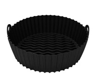 Revêtement en silicone de qualité alimentaire pour friteuse à air, réutilisable, antiadhésif, plateau pour friteuse à air, 8,5 pouces, accessoire de cuisson pour la cuisine