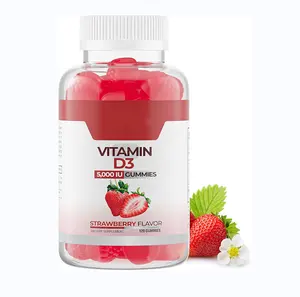 Organische Vitamine D3 5,000IU/10,000IU Gummies Voor Kids & Volwassenen Immuunsysteem, bone & Joint Ondersteuning Gluten-Gratis, Non-gmo