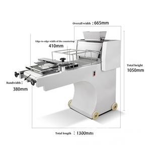Machine à façonner le pain baguette électrique, état neuf, usage industriel, boulangerie, pain grillé, eau, farine, œufs, acier inoxydable de qualité alimentaire - Product Image 2