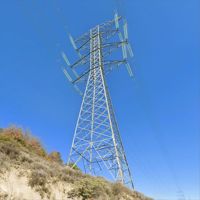Pylône de transmission électrique autoportant en acier HDG de 40 m à quatre pattes pour ligne aérienne