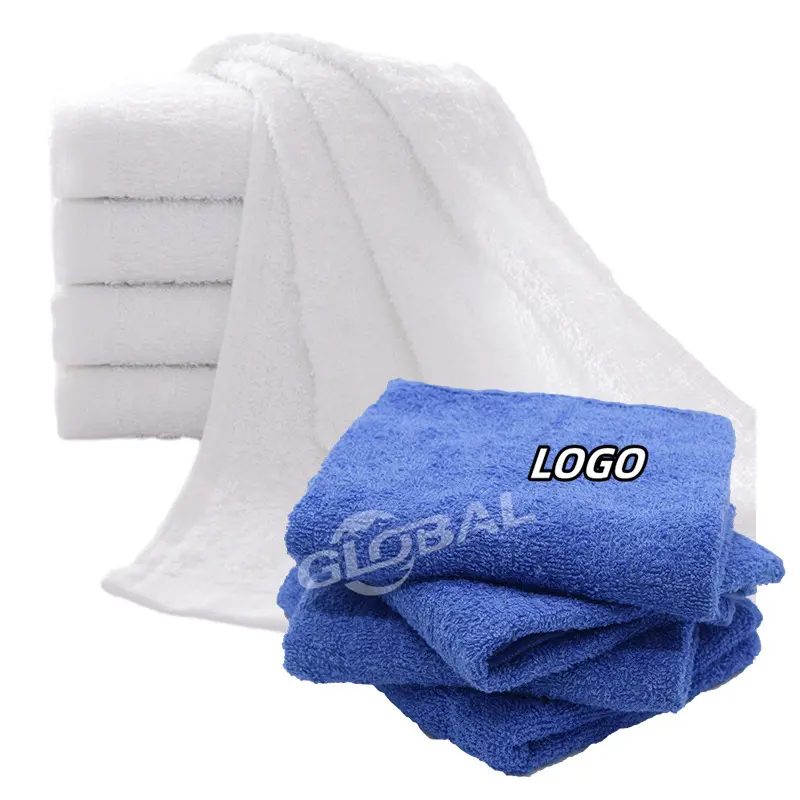 Fábrica de toallas en stock a precio competitivo 100 algodón 16S 20s Spa Sauna hogar etiqueta personalizada para playa gimnasio spa caja de regalo