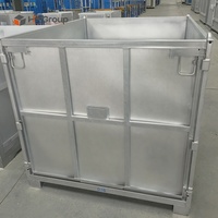 Boîtes à palettes en acier industriel robustes et durables pour la manutention des matériaux et les besoins de stockage