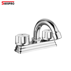SANIPRO 4 pouces mexicain américain vente chaude Double poignée chaud froid mélange robinet d'eau salle de bain ABS plastique bassin robinet - Product Image 1