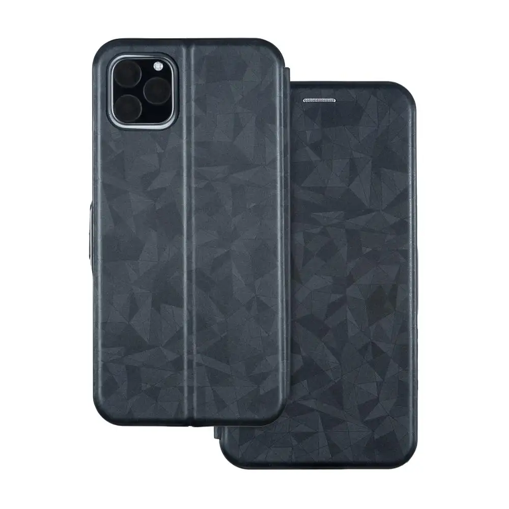 Casing Kulit Hitam Kustom Casing Ponsel Dompet Kulit Flip PU untuk Iphone XI 11 Aksesori Ponsel Iphone Apple Gratis