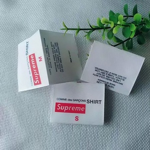 Étiquette tissée personnalisée en polyester et coton avec logo, à coudre sur les vêtements et les sacs, étiquettes principales lavables pour vêtements - Product Image 5