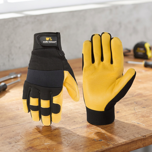 Gants de cyclisme d'hiver FIT CHAMP, compatibles écran tactile, thermiques, doublés polaire, paume antidérapante en gel de silicone, respirants, fermeture auto-agrippante - Product Image 4