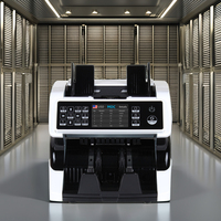 Compteur de billets AL-920 double CIS Chargement par le haut Compteur de billets multi-devises à affichage TFT bancaire efficace pour usage bancaire Compteur supérieur