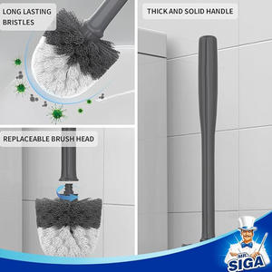 Juego <span class=keywords><strong>de</strong></span> escobillas <span class=keywords><strong>de</strong></span> inodoro blanco con soporte, soportes automáticos para fugas <span class=keywords><strong>de</strong></span> agua, soporte <span class=keywords><strong>de</strong></span> fugas negro, limpieza para <span class=keywords><strong>Baño</strong></span> - Product Image 3