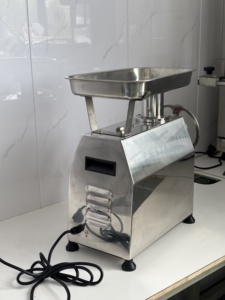 Machine à hacher la viande commerciale 850W, capacité 120kg/h, en acier inoxydable, petite taille, pour la transformation rapide de la viande, état neuf, hachoir à viande professionnel - Product Image 5