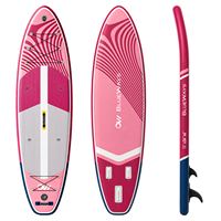 Vente flash : SUP gonflable extra large de 11' x 36'', bleu marine, planche à pagaie Wave Paddle Board V Logo, kit complet tout usage