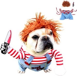 Costume <span class=keywords><strong>de</strong></span> <span class=keywords><strong>chien</strong></span> amusant pour Halloween, cosplay pour Shiba Inu, <span class=keywords><strong>Teckel</strong></span>, Bouledogue, petites et grandes races (Moyen), bleu, toutes saisons - Product Image 4