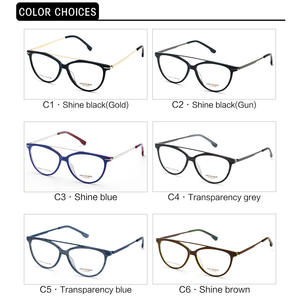 Montures de lunettes œil-de-chat grises 60002, monture complète, unisexe, tendance mode, lunettes pour adultes - Product Image 4