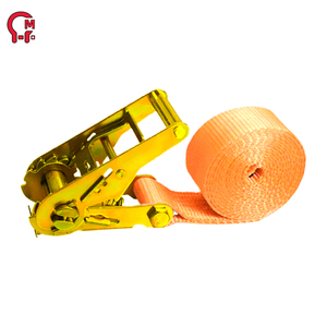 HLM Stock de fábrica Impresión de logotipo personalizado 2 pulgadas 5 toneladas Correa de amarre de trinquete Cinturón de amarre de poliéster de <span class=keywords><strong>carga</strong></span> Eslingas Premium - Product Image 2