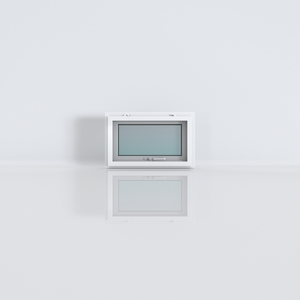 Fenêtre à auvent en uPVC Hoffen Pro insonorisée et étanche, fabriquée en Thaïlande, 80x50, cadre blanc avec moustiquaire, fenêtre à auvent en verre - Product Image 3