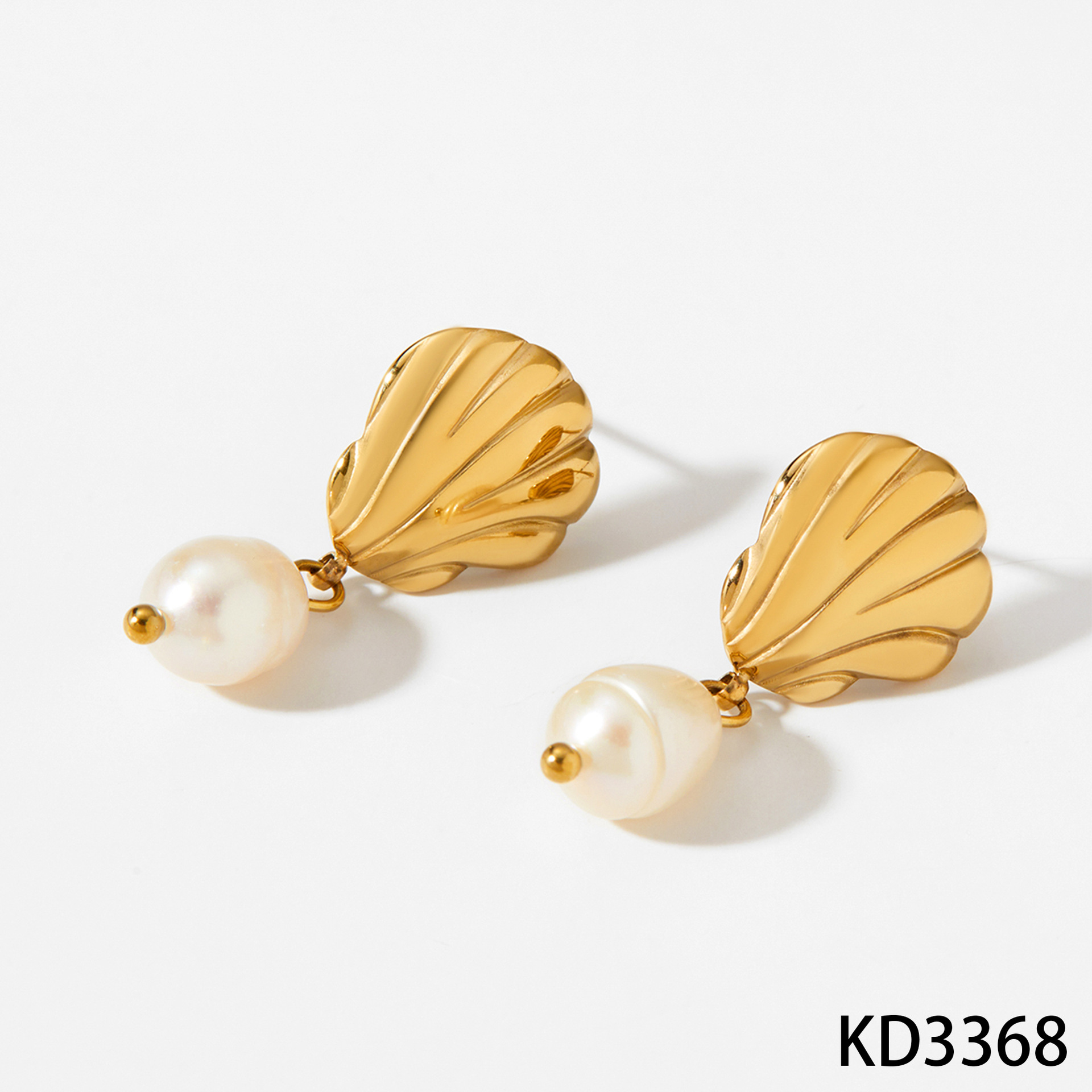 Gold earrings kd3368