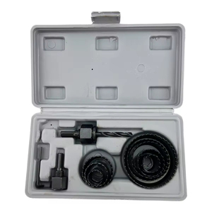 11-delige set gatenzaag van hoogwaardig koolstofstaal voor hout, kunststof en gips, met mandrels, zaagbladen en kernboorbits, 19-64 mm, boorgereedschap, <span class=keywords><strong>3</strong></span> jaar garantie - Product Image 4