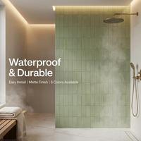 Ensemble de carreaux en céramique artisanaux 50x150 100x100mm, aspect mat fait main, résistant aux acides, imperméable, effet brique, pour salle de bain, villa, salle à manger