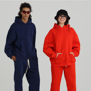 New Autumn Winter Loose Fit Fleece Lined Hooded Sweatshirt For Men Breathable Daily Wear Oversized Design - Product Image 1