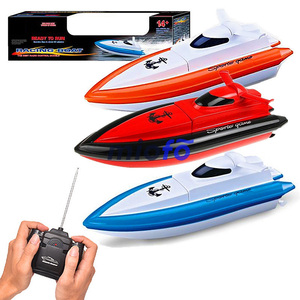 Nhựa điện 2CH đua nhanh chóng tàu du thuyền muỗi thủ công cho trẻ em Đồ chơi thuyền điều khiển từ xa tốc độ Thuyền <span class=keywords><strong>RC</strong></span> tàu cao tốc - Product Image 1