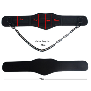 Cinturón de levantamiento de pesas de alta resistencia con cadena de acero, acolchado cómodo y soporte para la espalda para entrenamiento de fuerza. Servicio OEM. - Product Image 4