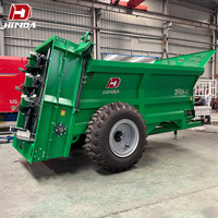 Épandeur de fumier tracté haute performance pour tracteur, machine à épandre l'engrais solide, équipement de distribution de chaux organique