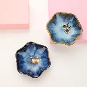 Multifunction <b>Ceramic</b> Trinket Tray Jewelry Display, Key Bowl, <b>Ring</b> Plate Gifts for Friends Sisters Daughter Mother - Product Image 2