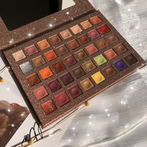 Palette de fards à paupières Ruhua <span class=keywords><strong>Tuo</strong></span> 40 couleurs, finition veloutée mate et métallisée, effet scintillant super tendance, paillettes effet purée de pommes de terre - Product Image 3