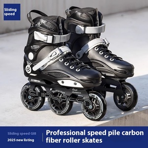 Patins à roulettes professionnels <span class=keywords><strong>RST</strong></span> G18 avec semelle intermédiaire en carbone pour adultes, étudiants universitaires, patins à roulettes d'hiver, caractéristiques de course multifonctionnelles - Product Image 5