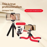 Trípode Flexible para Teléfono con Cabezal Metálico, Soporte Multifuncional, Portátil y Ajustable para Fotografía al Aire Libre