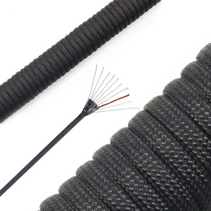 100 pieds/rouleau extérieur multifonctionnel 550 4mm 10 brins corde Kit de survie Camping Paracord avec PE ligne de <span class=keywords><strong>poisson</strong></span> noyau de corde de feu - Product Image 3