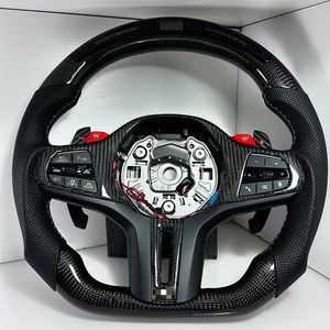 Volante Deportivo de Fibra de Carbono para <span class=keywords><strong>BMW</strong></span> F40 F44 F92 F97 G02 G05 G06 G20 G21 G22 G26 G29 G30 G80 G81 G82 G87 I4 X3 X4 X5 - Product Image 1