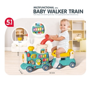 Juguetes Multifunción para Bebé Andador Correpasillos de Empuje con Música Tren Eléctrico Montable para Niños Andadores para Bebé 5 en 1 - Product Image 2