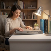 Commutateur d'entreprise géré par le cloud EX4400-24X 24 ports 10G SFP+ avec uplink 400G, fonctions PoE QoS, système d'exploitation JunOS, PoE+ en option