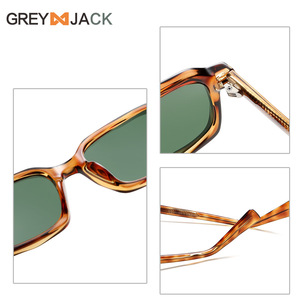 Gafas de sol unisex Grey Jack, montura TR90, lentes TAC, protección UV400, tipo 3, estilo retro cuadrado, KG2557 - Product Image 2