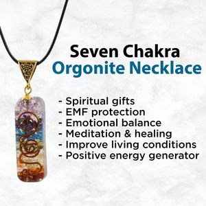 Pirámide de <span class=keywords><strong>Orgonita</strong></span> de Cristal Real de Siete Chakras, Kit de Protección y Sanación Energética, Hecho en China - Product Image 2