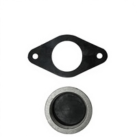 Système de conduits de CVC, embout de test flexible à rotule avec joint en caoutchouc plat circulaire, construction en aluminium et plastique pour utilisation en extérieur