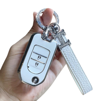 Jide Xrv CRV étui à clés pliant avec porte-clés pour Honda Civic 9e génération Fit & Accord modèle femme étui à clés de voiture